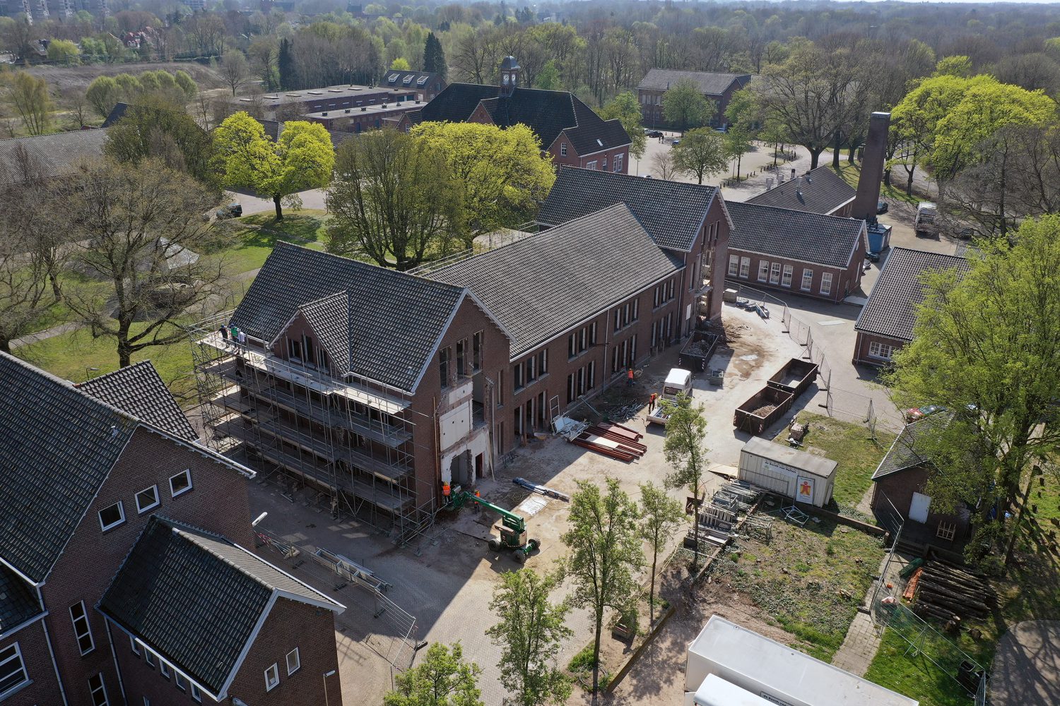 Fort Isabella - Gebouw 2 in steigers